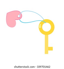 Lovely Heart with a Key
