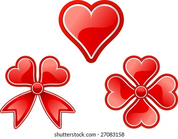 lovely heart ornaments