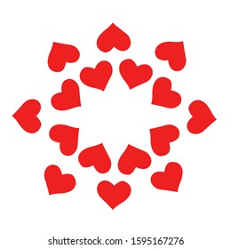 Lovely heart. Heart pattern. background look sweet and beautiful for lovers or valentine theme. 