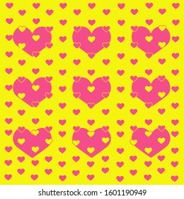 Lovely heart. Heart pattern. background look sweet and beautiful for lovers or valentine theme. 