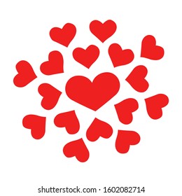 Lovely heart. Heart pattern. background look sweet and beautiful for lovers or valentine theme. 