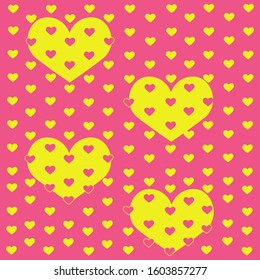Lovely heart. Heart pattern. background look sweet and beautiful for lovers or valentine theme. 