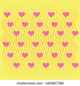 Lovely heart. Heart pattern. background look sweet and beautiful for lovers or valentine theme. 