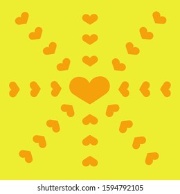 Lovely heart . Vector art in love and romantic with heart shape in positive emotion concept for all design. 