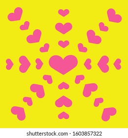 Lovely heart . Vector art in love and romantic with heart shape in positive emotion concept for all design. 
