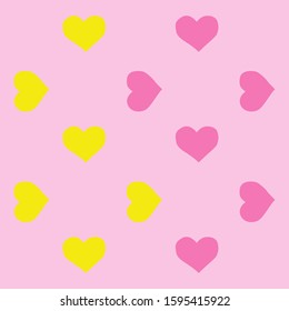 Lovely heart wallpaper. heart shapes in different colors for Valentines Day background. 