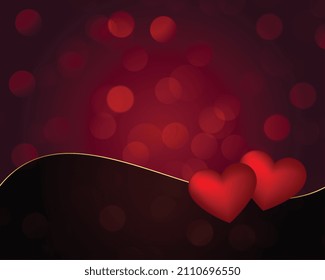 lovely hearts background for valentines day