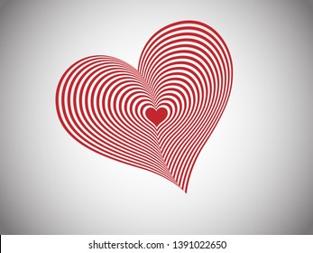 Lovely hearts blend effect background vector illustration