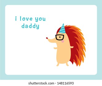 lovely hedgehog dad