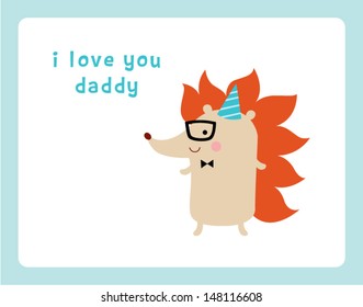 lovely hedgehog dad