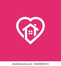 Logodesign-Vektorvorlage für Logos zu Hause