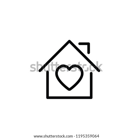 Lovely house icon