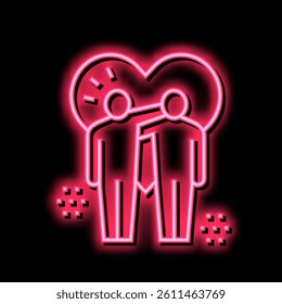 lovely hugs neon light sign vector. lovely hugs sign. isolated symbol illustration
