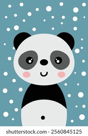 Lovely illustration with cute panda