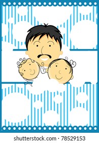 an lovely illustration for father's day