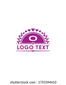 Lovely initials letter type O logo template, Vector logo for business and company identity 