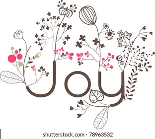 lovely joy card print