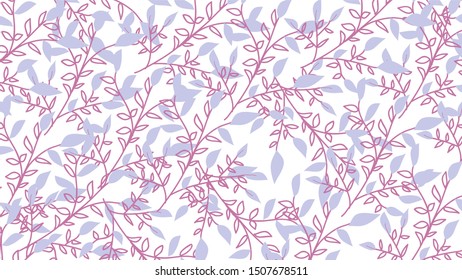 Lovely leaves pattern background Design vector
