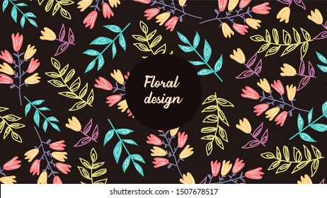 Lovely leaves pattern background Design vector