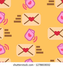 The lovely letter cards and the shape of a heart. Pattern Valentine gift.