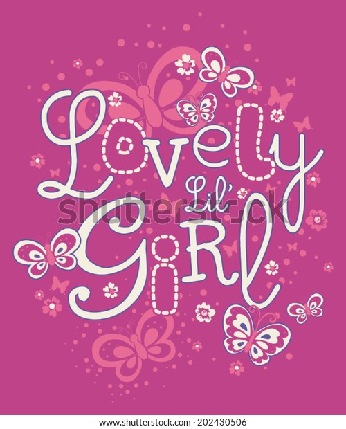 Lovely Lil Girl Stock Vector (Royalty Free) 202430506