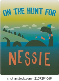 A lovely Loch Ness lake monster adaptation. Can be used for baby t-shirt print, fashion print design, kids wear, baby shower, celebration, greeting and invitation.