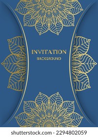 Lovely luxury decorative mandala background design. Ornamental floral loyal frame, greeting and invitation card.  decoration. India, Indian, Arabic, Damask, Asian, Turkish, Dubai,