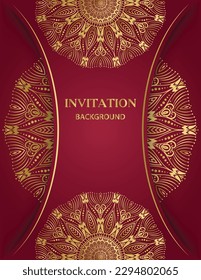 Lovely luxury decorative mandala background design. Ornamental floral loyal frame, greeting and invitation card.  decoration. India, Indian, Arabic, Damask, Asian, Turkish, Dubai,