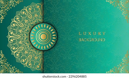 Lovely luxury decorative mandala background design. Creative gorgeous beautiful greeting card. India, Indian, Arabic, Damask, Asian, Turkish, Dubai, Decoration, Decorative, Ornament, Ornamental, 