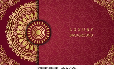 Lovely luxury decorative mandala background design. Creative gorgeous beautiful greeting card. India, Indian, Arabic, Damask, Asian, Turkish, Dubai, Decoration, Decorative, Ornament, Ornamental, 