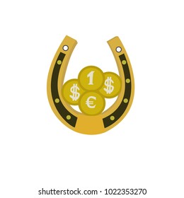 lovely made horseshoe that brings happiness and lucky to house and people