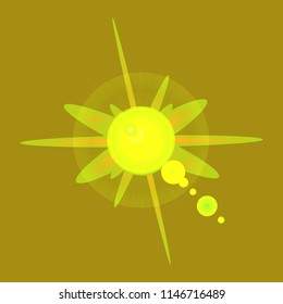 Lovely magical abstract object glow splash motion.