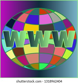 Lovely magical multicolored globe www.