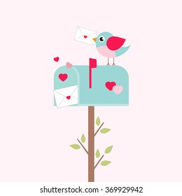 lovely mailbox and bird