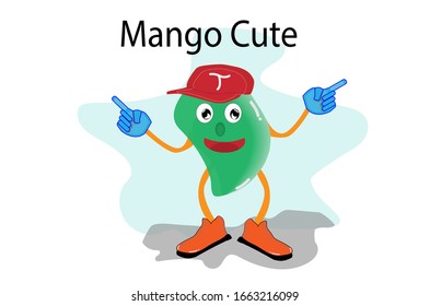Lovely Mango Icon Vector On White Background