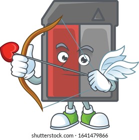 A lovely memory card Cupid with arrow and wings