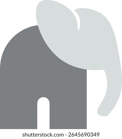Lovely Minimalist Elephant Logo Design