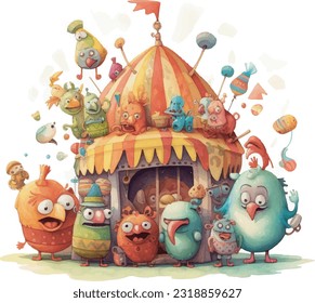 lovely monster, cute monster gang