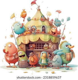 lovely monster, cute monster gang