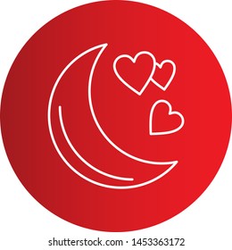 Lovely Moon icon for your project
