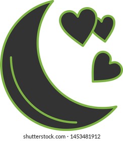 Lovely Moon icon for your project
