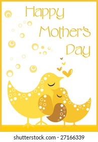 lovely mother day background, abstract illustration