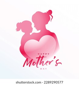 lovely mothers day event background send mom love message vector