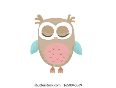 lovely owl illustration graphic vector. watercolor illustration 
young and happy, t-shirt graphics, posters, party concept, textile graphic,
cute illustration for apparel or other uses

