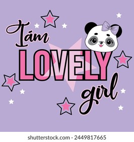 LOVELY PANDA GIRL CUTE STAR