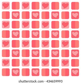 lovely pastel heart pattern background vector EPS10