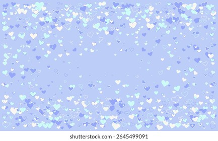 Adoráveis corações pastel espalhados por um fundo de lavanda macia. Perfeito para o Dia dos Namorados, convites de casamento, anúncios de bebê, ou qualquer projeto que precise de um toque de charme romântico.