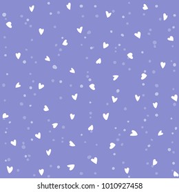 Lovely pattern with little hearts. Vector abstract holiday background. Valentine's Day. Gift wrap, print, cloth, cute background for a card.