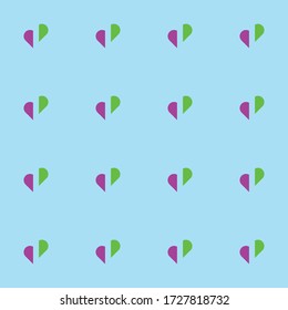 a lovely pattern of love shapes