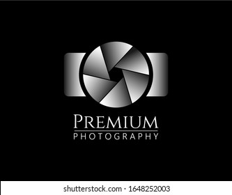 Lovely Photography Logo Template with Modern Concept. Design with Luxury Camera Image Vector Isolated on White Background. This Logo Suitable For Professional Photographer Business, etc.